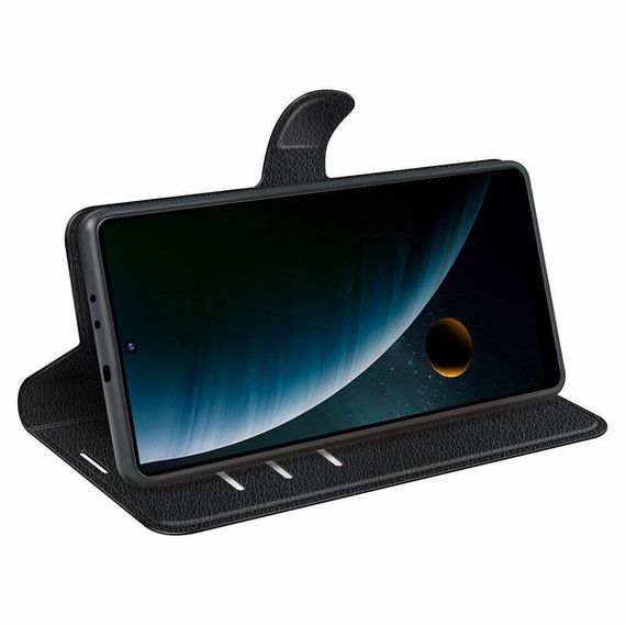 Чохол книжка з кишенями для карт на ZTE Blade V30 колір Чорний | Зображення 2