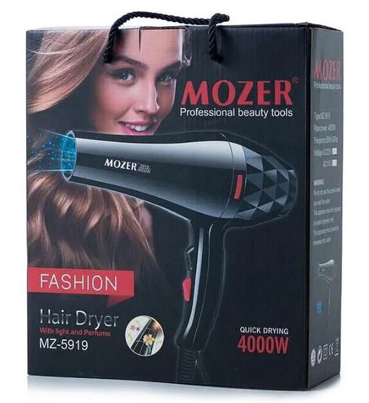 Професійний фен Mozer MZ-5919 4000 Вт для сушіння укладання волосся | Зображення 1