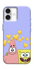 Чохол з картинкою Боб і Патрік для Apple iPhone 16 Plus