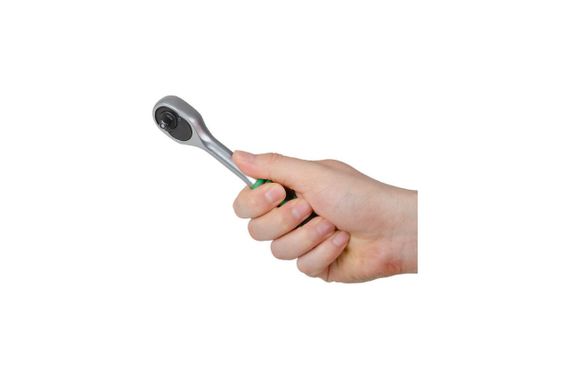 Ключ трещоточный (рукоятка с храповым механизмом) Intertool - 1/4" x 72T (HT-2124) | Зображення 7