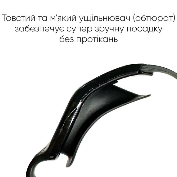 Окуляри для плавання Renvo Javari Уні Anti-fog Чорний OSFM (2SG300-01) | Зображення 7