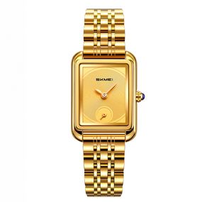 Наручний годинник Skmei 2670GDGD Gold-Gold у золотистому кольорі зі сталевим браслетом