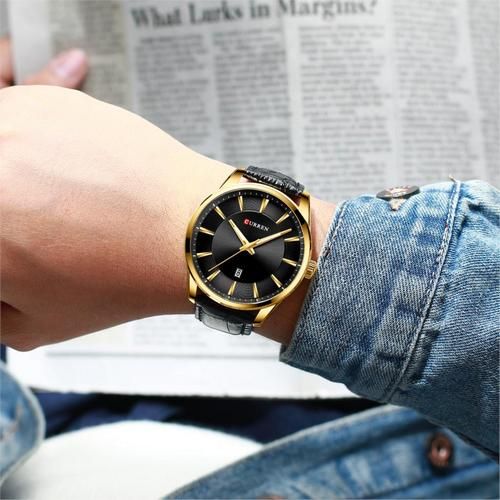 Чоловічий годинник Curren 8365 Black-Gold | Зображення 2