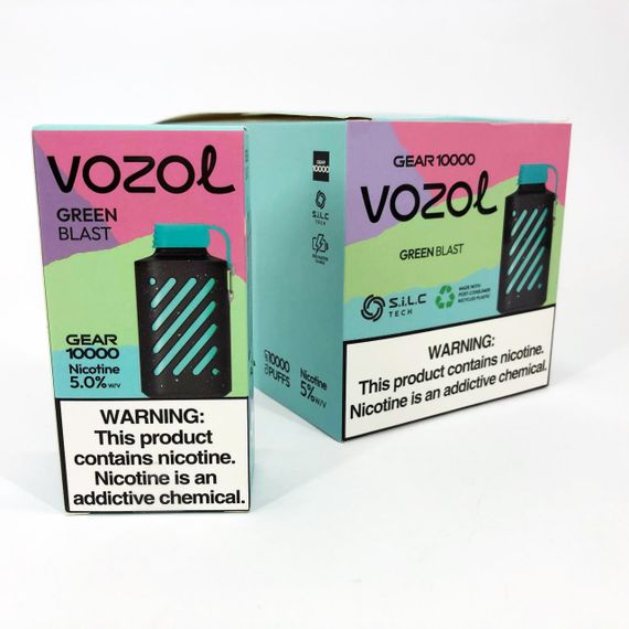 VOZOL 10000 смак Зелене Яблуко Ківі (Green Blast) (ws57893-4) | Зображення 5