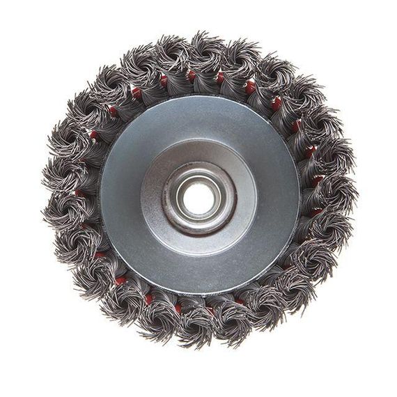 Щітка чашкова 125 мм, для КШМ, М14 (пучки крученого дроту) INTERTOOL BT-2125 | Зображення 1