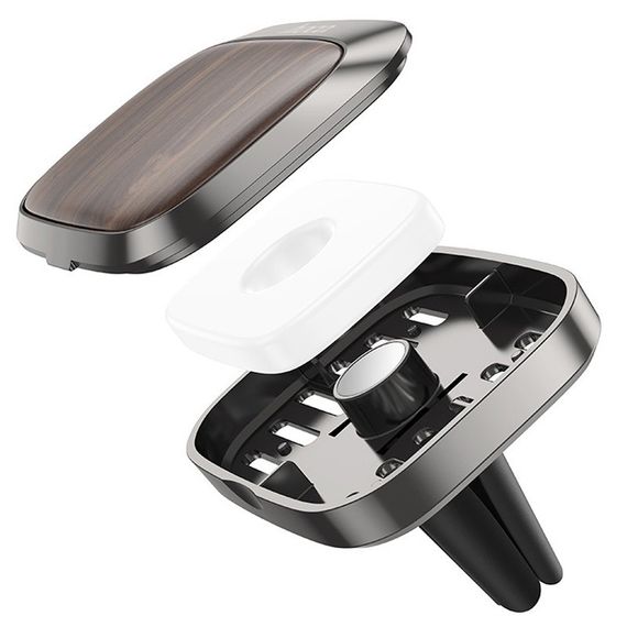 Ароматизатор в машину Hoco ZP8 Spread Metal gray | Зображення 1