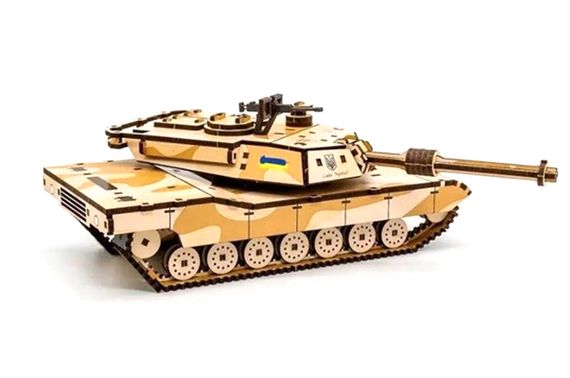 Конструктор Puz-26917 "ABRAMS" дерев'яний, 187 дет., розмір 28х11х10 см PuzzleOk | Зображення 3