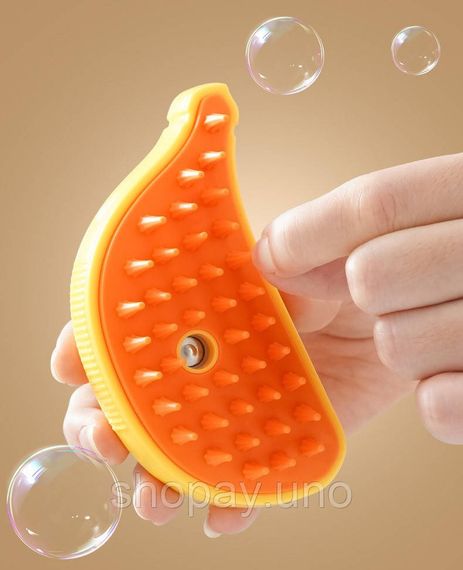 Парова щітка PET SPRAY BRUSH для вичісування вовни собак та котів з розпилювачем · USB зарядка | Зображення 2