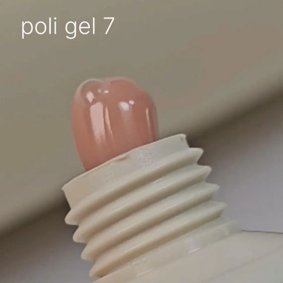 Полігель Saga Poly Gel №07 (бежевий нюд) в тюбику 30мл | Зображення 1