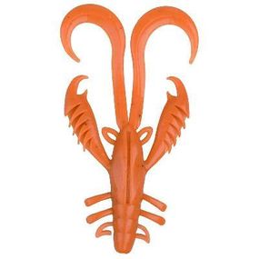 Силіконова приманка, Їстівний силікон Bait Breath Virtual Craw 2,6'' (9 шт.) (S851 UV Ｈologram Clear／Red)