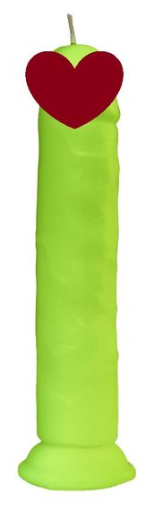 Свічка LOVE FLAME - Dildo Roma Yellow Fluor, CPS03-YELLOW Sex Aura