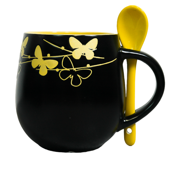 Чашка Краски ночи с ложкой VT-C-259450 Vittora 450мл | Зображення 3