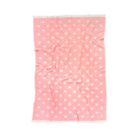 Плед Barine 9179 Туреччина 130*170 см  Бавовна Рожевий