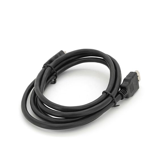 Кабель Merlion HDMI-HDMI HIGH SPEED 1.5m, v1.4, OD-5.0mm, круглий Black, коннектор Black, (Пакет) Q500 | Зображення 1