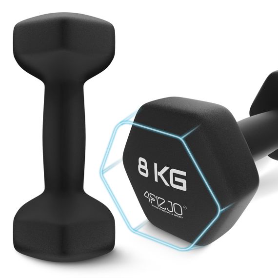 Гантелі вінілові 4FIZJO Classic 2 x 8 кг (P-5905973403214) | Зображення 5