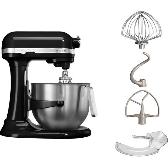 Планетарний міксер KitchenAid ARTISAN 5KSM7580XEOB, 6.9 л, чорний | Зображення 1