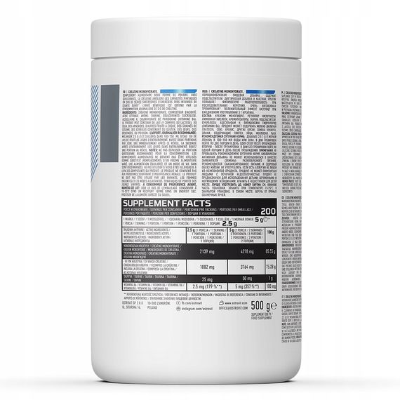 Креатин Ostrovit Creatine 500 g Green Apple | Зображення 1