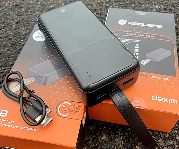 Зовнішній портативний акумулятор Power Bank DEXIM DCA0051 30000mAh чорний (DCA0051_1560) | Зображення 5