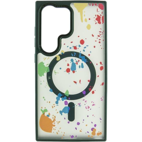 Чохол TPU+PC Flush with Magnetic Fit для Samsung Galaxy S25 Ultra Dark green | Зображення 1