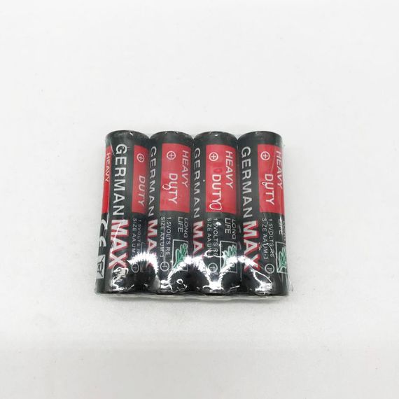 Батарейка АА (пальчикова) 1,5V GermanMAX, 1 шт / Сольова батарейка | Зображення 4