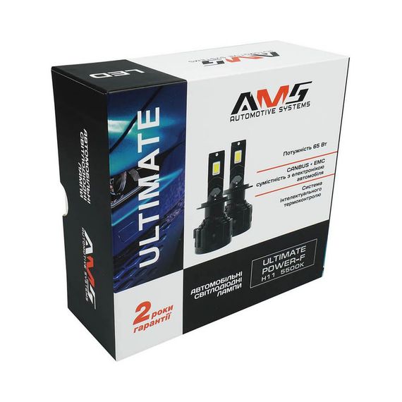 Світлодіодні лампи Led AMS Ultimate Power-F H11 5500K CanBus 12-24V (2 лампи) | Зображення 3
