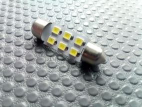 Лампа світлодіод з/ц 12V C5W 36 мм AC 6SMD (35 х 28) біла