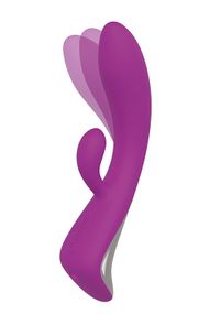 Подвійний вібратор Dream Toys VIBES OF LOVE ROCKING BUNNY PURPLE Sex Aura
