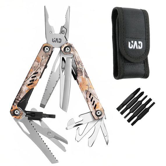 Мультитул професійний UAD ForestPro 19 інструментів Камуфляж 420/440