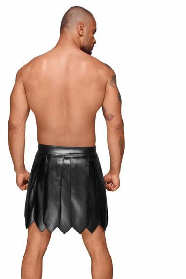 Чоловіча спідниця гладіатора Noir Handmade H053 Eco leather men's gladiator skirt, L, екошкіра | Зображення 3