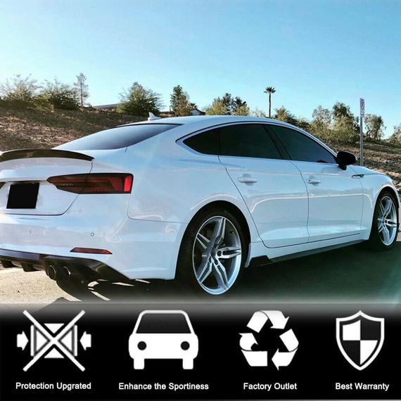 Боковые Пороги 2016-2020 V2 (для Sportback, Карбон) для Ауди A5 | Зображення 3