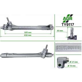 Рулевая рейка без ГУР  Lexus NX; Mitsubishi Outlander; Toyota RAV4
