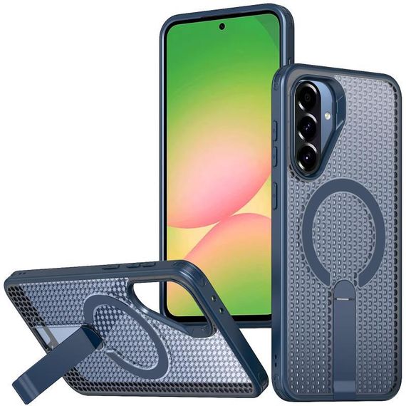 Чохол TPU Breeze with MagSafe stand для Samsung Galaxy A56 5G Blue