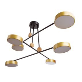 Светильник потолочный подвесной BL-939С/6 LED 72W WW+NW+CW BK/G