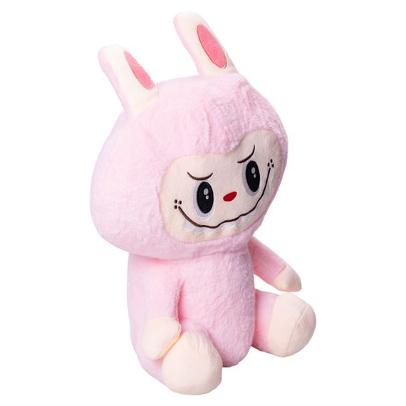 М'яка іграшка-плед, подушка 3 в 1 Лабубу 50 см Рожевий ТМ COLORFUL HOME LAB2P | Зображення 4