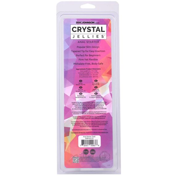 Дилдо Doc Johnson Crystal Jellies - Anal Starter - 5.5 Inches - Teal Sex Aura | Зображення 2