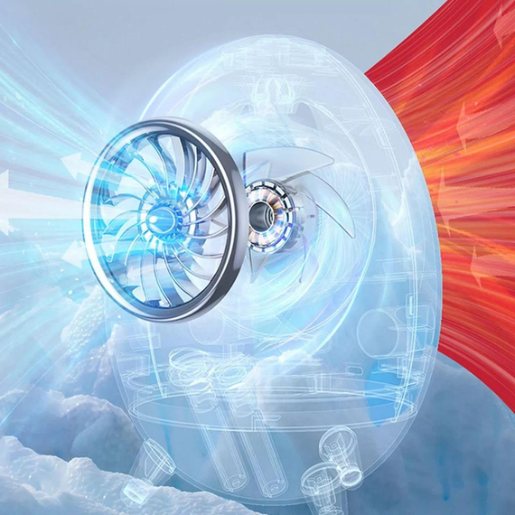 Портативний вентилятор USB з водяним охолодженням, розпилювач, нічник Air Cooler 657, зволожувач | Зображення 5