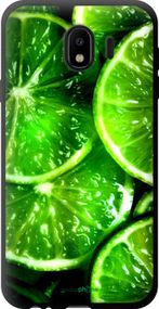 Чохол на Samsung Galaxy J4 2018 Зелені часточки лимона "852b-1487-2448"