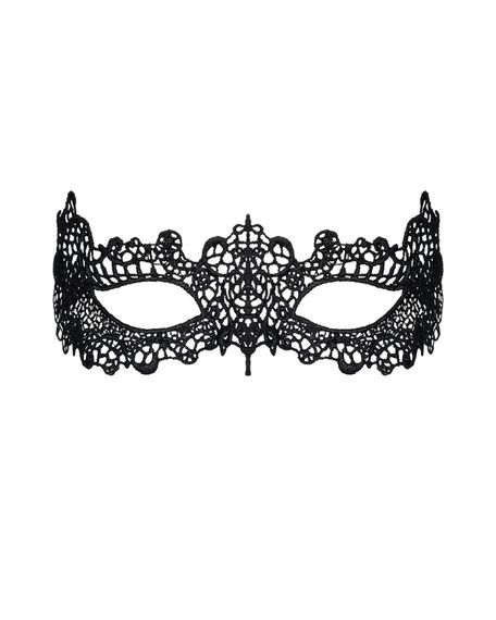 Мереживна маска Obsessive A701 mask, єдиний розмір, чорна | Зображення 1