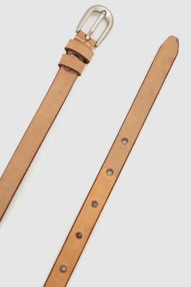 Ремінь жіночий тонкий, колір світло-коричневий, 196R15Y0W15 | Зображення 1