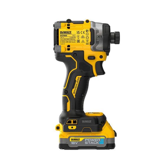 Шуруповерт ударний акумуляторний безщітковий 282Нм DeWALT DCF860E2T | Зображення 3