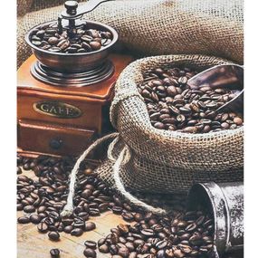 Алмазная мозаика "Тепло кофе" HEG87060, 30х40 см