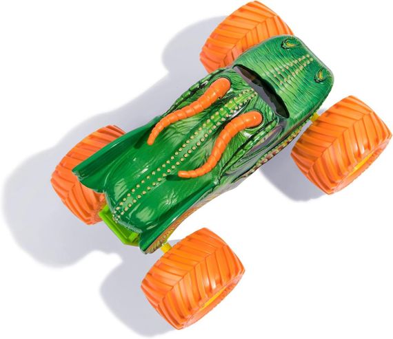 Оригинал Monster Jam Dragon Монстр-трак Зеленый Дракон 1:24 Металлический кузов | Зображення 4