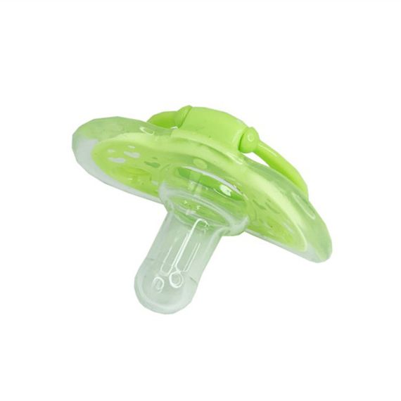 Детская силиконовая пустышка "Салатовое сердце" MGZ-0517(Green) круглая