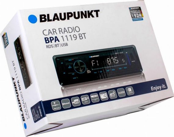 USB/SD автомагнитола Blaupunkt BPA 1119 BT с Bluetooth с синей подсветкой кнопок | Зображення 6