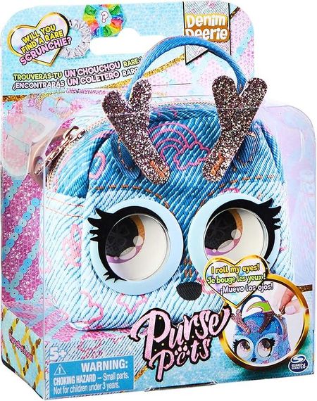 Міні-сумочка-вихованець Оленя з функцією закочування очей Purse Pets Micros Denim Deerie Stylish Small Purse | Зображення 2