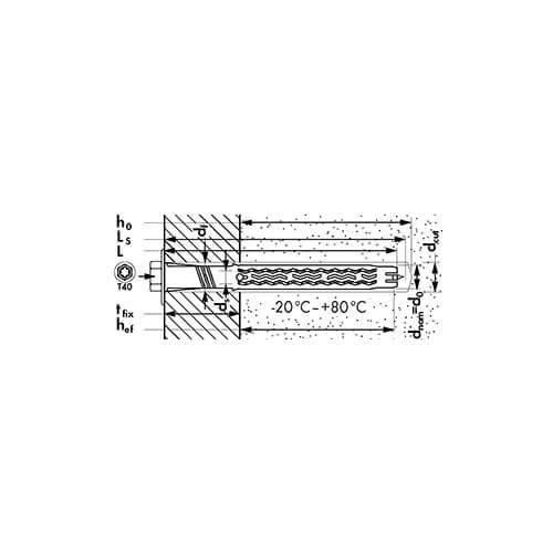 Дюбель фасадний універсальний MQLK-STB 10x80 Mungo 1060308 | Зображення 1