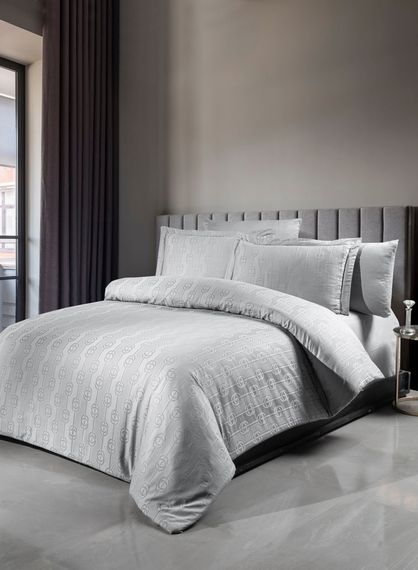 Постельное белье First Choice Jacquard Satin 200х220 Norel Grey