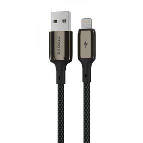 Кабель Proove Dense Metal Lightning 2.4A (1m) black
