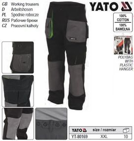 Штани робочі YATO Польща розмір XXXL 100% бавовна YT-80169