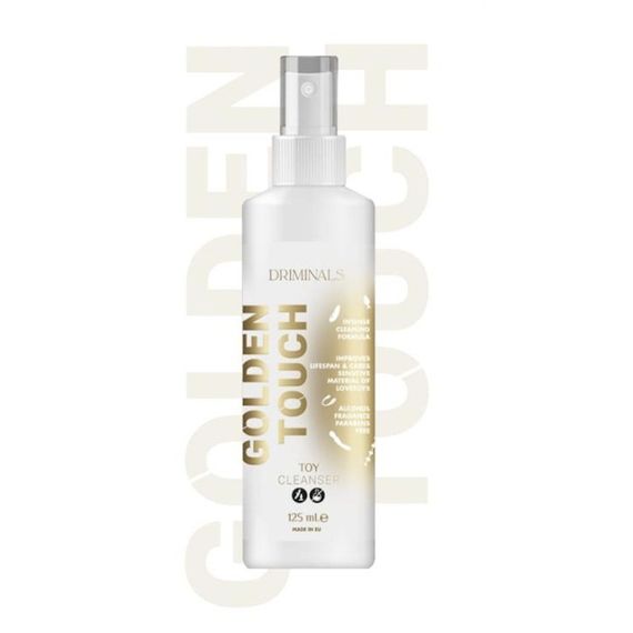 Очищувач для іграшок Driminals Golden Touch без спирту, 125 мл Sex Aura